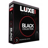 Черные презервативы LUXE Royal Black Collection - 3 шт. - Luxe - купить с доставкой в Пушкино