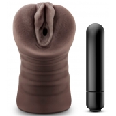 Коричневый мастурбатор-вагина Hot Chocolate Brianna - Blush Novelties - в Пушкино купить с доставкой