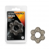 Дымчатое эрекционное кольцо Stay Hard Thick Bead Cock Ring - Blush Novelties - в Пушкино купить с доставкой