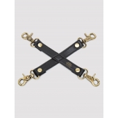 Черный фиксатор для манжет Bound to You Faux Leather Hogtie - Fifty Shades of Grey - купить с доставкой в Пушкино
