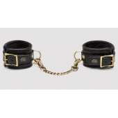 Черные наручники Bound to You Faux Leather Wrist Cuffs - Fifty Shades of Grey - купить с доставкой в Пушкино