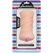Телесный мастурбатор-вагина X-Basic Pocket Pussy без вибрации - Lovetoy - в Пушкино купить с доставкой
