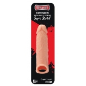 Телесная насадка EXTENDER WITH BALL STRAP 6.5 - 17 см. - Dream Toys - в Пушкино купить с доставкой
