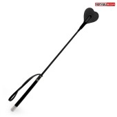 Черный стек с наконечником-сердечком - 54 см. - Notabu - купить с доставкой в Пушкино