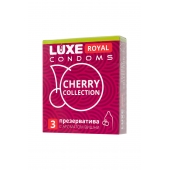 Презервативы с ароматом вишни LUXE Royal Cherry Collection - 3 шт. - Luxe - купить с доставкой в Пушкино
