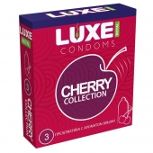 Презервативы с ароматом вишни LUXE Royal Cherry Collection - 3 шт. - Luxe - купить с доставкой в Пушкино