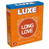 Презервативы с продлевающим эффектом LUXE Royal Long Love - 3 шт. - Luxe - купить с доставкой в Пушкино