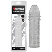 Прозрачная реалистичная насадка на пенис Extra Texture Sleeve - 16,2 см. - Chisa - в Пушкино купить с доставкой