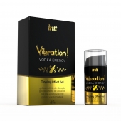 Жидкий интимный гель с эффектом вибрации Vibration! Vodka Energy - 15 мл. - INTT - купить с доставкой в Пушкино
