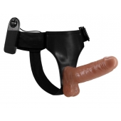 Страпон на трусиках с вибрацией Ultra Passionate Harness - 16 см. - Baile - купить с доставкой в Пушкино