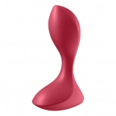 Красный вибромассажёр простаты Satisfyer Backdoor Lover - 14 см. - Satisfyer - в Пушкино купить с доставкой