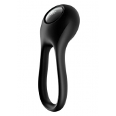 Черное эрекционное виброкольцо Majestic Duo - Satisfyer - в Пушкино купить с доставкой