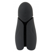 Черный силиконовый вибромастурбатор с нагревом Masturbator with 2 Functions - Orion - в Пушкино купить с доставкой