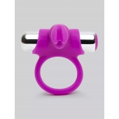Лиловое виброкольцо с пультом ДУ Remote Control Cock Ring - Happy Rabbit - в Пушкино купить с доставкой