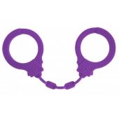 Фиолетовые силиконовые наручники Suppression - Lola Games - купить с доставкой в Пушкино