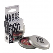 Экстремально тонкие презервативы в железном кейсе MAXUS Extreme Thin - 3 шт. - Maxus - купить с доставкой в Пушкино
