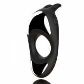 Черное эрекционное кольцо с двумя моторами Zeus Dual Vibe Cock Ring - FeelzToys - в Пушкино купить с доставкой