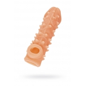 Телесная закрытая насадка с пупырышками Cock Sleeve Size M - 15,6 см. - KOKOS - в Пушкино купить с доставкой