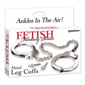 Металлические наручники Metal Leg Cuffs - Pipedream - купить с доставкой в Пушкино