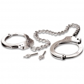 Металлические наручники Metal Leg Cuffs - Pipedream - купить с доставкой в Пушкино