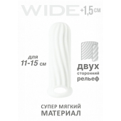 Белый фаллоудлинитель Homme Wide - 13 см. - Lola Games - в Пушкино купить с доставкой