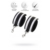 Серебристо-черные наручники Anonymo - ToyFa - купить с доставкой в Пушкино