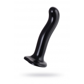 Черный стимулятор для пар P G-Spot Dildo Size L - 19 см. - Strap-on-me - в Пушкино купить с доставкой