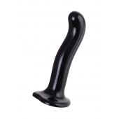 Черный стимулятор для пар P G-Spot Dildo Size L - 19 см. - Strap-on-me - в Пушкино купить с доставкой