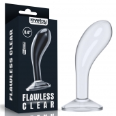 Прозрачный стимулятор простаты Flawless Clear Prostate Plug - 15 см. - Lovetoy - в Пушкино купить с доставкой