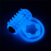 Голубое, светящееся в темноте виброкольцо Lumino Play Vibrating Penis Ring - Lovetoy - в Пушкино купить с доставкой
