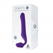 Фиолетовый безремневой страпон Queens L - Adrien Lastic - купить с доставкой в Пушкино