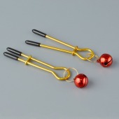 Золотистые зажимы с колокольчиками Gold - Sitabella - купить с доставкой в Пушкино