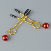 Золотистые зажимы с колокольчиками Gold - Sitabella - купить с доставкой в Пушкино