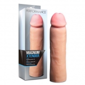 Телесная фаллическая насадка на пенис Magnum Xtender - 23 см. - Blush Novelties - в Пушкино купить с доставкой