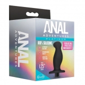 Черный анальный вибромассажёр Silicone Vibrating Prostate Massager 02 - 10,8 см. - Blush Novelties - в Пушкино купить с доставкой