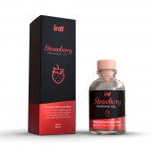 Массажный гель с ароматом клубники Strawberry - 30 мл. - INTT - купить с доставкой в Пушкино