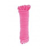 Розовая веревка для связывания Sweet Caress Rope - 10 метров - Sweet Caress - купить с доставкой в Пушкино