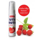 Гель-смазка Tutti-frutti с земляничным вкусом - 30 гр. - Биоритм - купить с доставкой в Пушкино