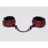 Красно-черные наручники Reversible Faux Leather Wrist Cuffs - Fifty Shades of Grey - купить с доставкой в Пушкино