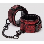 Красно-черные наручники Reversible Faux Leather Wrist Cuffs - Fifty Shades of Grey - купить с доставкой в Пушкино