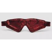 Двусторонняя красно-черная маска на глаза Reversible Faux Leather Blindfold - Fifty Shades of Grey - купить с доставкой в Пушкино