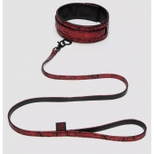 Стильный ошейник с поводком Reversible Faux Leather Collar and Lead - Fifty Shades of Grey - купить с доставкой в Пушкино