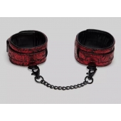 Красно-черные оковы Reversible Faux Leather Ankle Cuffs - Fifty Shades of Grey - купить с доставкой в Пушкино