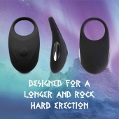 Черное эрекционное виброкольцо Thor Cockring - FeelzToys - в Пушкино купить с доставкой