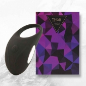Черное эрекционное виброкольцо Thor Cockring - FeelzToys - в Пушкино купить с доставкой