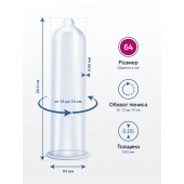 Презервативы MY.SIZE размер 64 - 3 шт. - My.Size - купить с доставкой в Пушкино