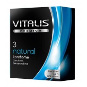Классические презервативы VITALIS PREMIUM natural - 3 шт. - Vitalis - купить с доставкой в Пушкино