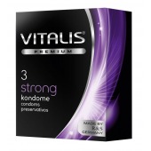 Презервативы с утолщенной стенкой VITALIS PREMIUM strong - 3 шт. - Vitalis - купить с доставкой в Пушкино
