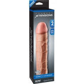 Телесная насадка Fantasy X-tensions Perfect 2  Extension - 20,3 см. - Pipedream - в Пушкино купить с доставкой