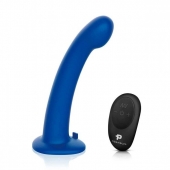 Синяя насадка Remote Control P-Spot G-Spot с черными трусиками - 20 см. - Pegasus - купить с доставкой в Пушкино